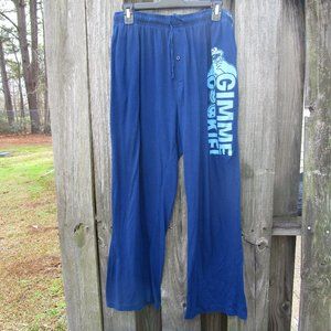 Sesame Street Men's Cookie Monster Blue Sleep Lounge Pajama Pants 2X Large Pjs